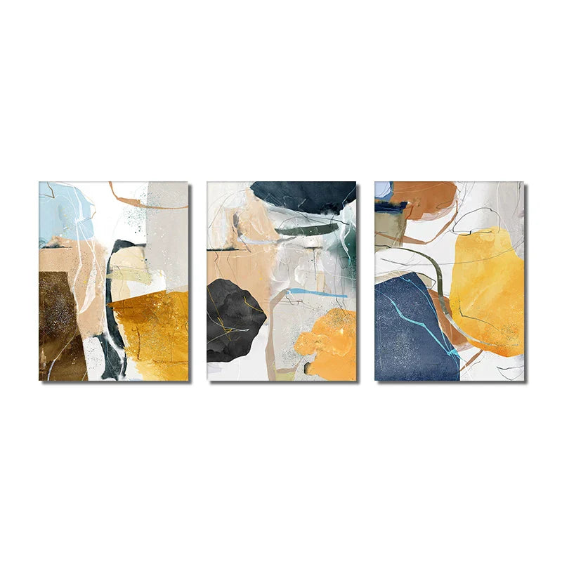 Farbige Erdige Töne Nordische Geomorphe Abstrakte Wandkunst Feinart Drucke Moderne Kunst Für Wohnzimmer Esszimmer Bilder Für Skandinavische Wohnkultur