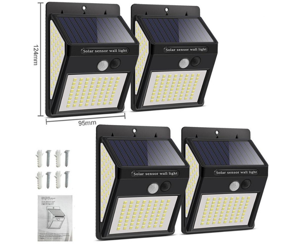 Starke Solar-LED-Bewegungsmelderlampe - Helles Licht ohne Kabel | Karnz