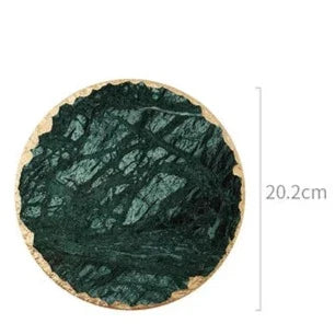 Grüne Marmorplatten Karnz