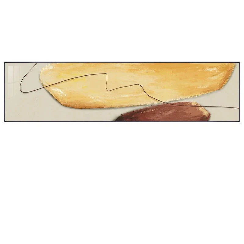 Zeitgenössische Farbform & Linie Abstrakte Wandkunst Fine Art Leinwanddrucke Breitformatbilder Für Schlafzimmer Über Dem Bett Kunst Für Über Der Couch | Karnz