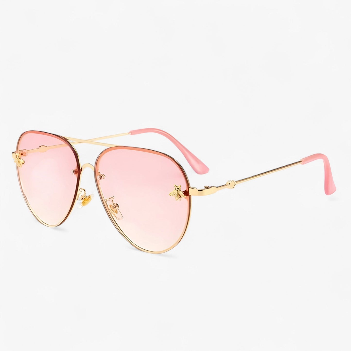 Vintage-Pilotensonnenbrille mit Bienenmotiv – Halcyon | Karnz