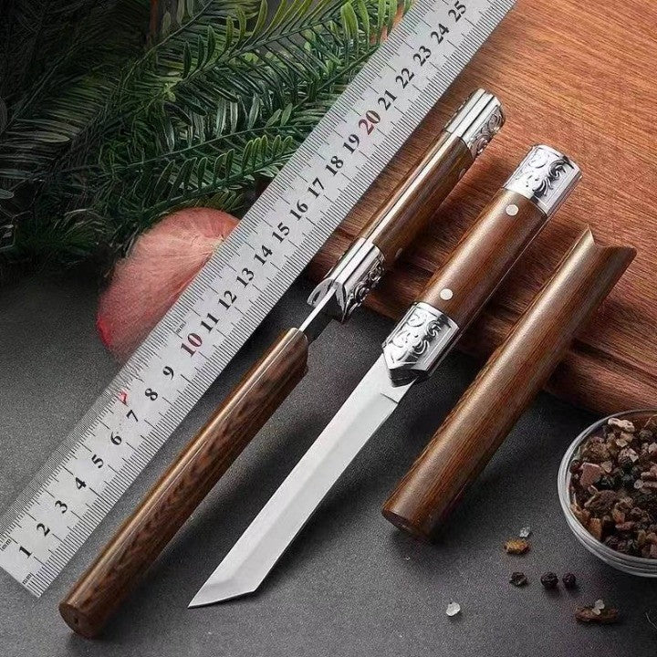 Handgefertigte Utility-Messer mit Holzgriff im japanischen Stil | Karnz