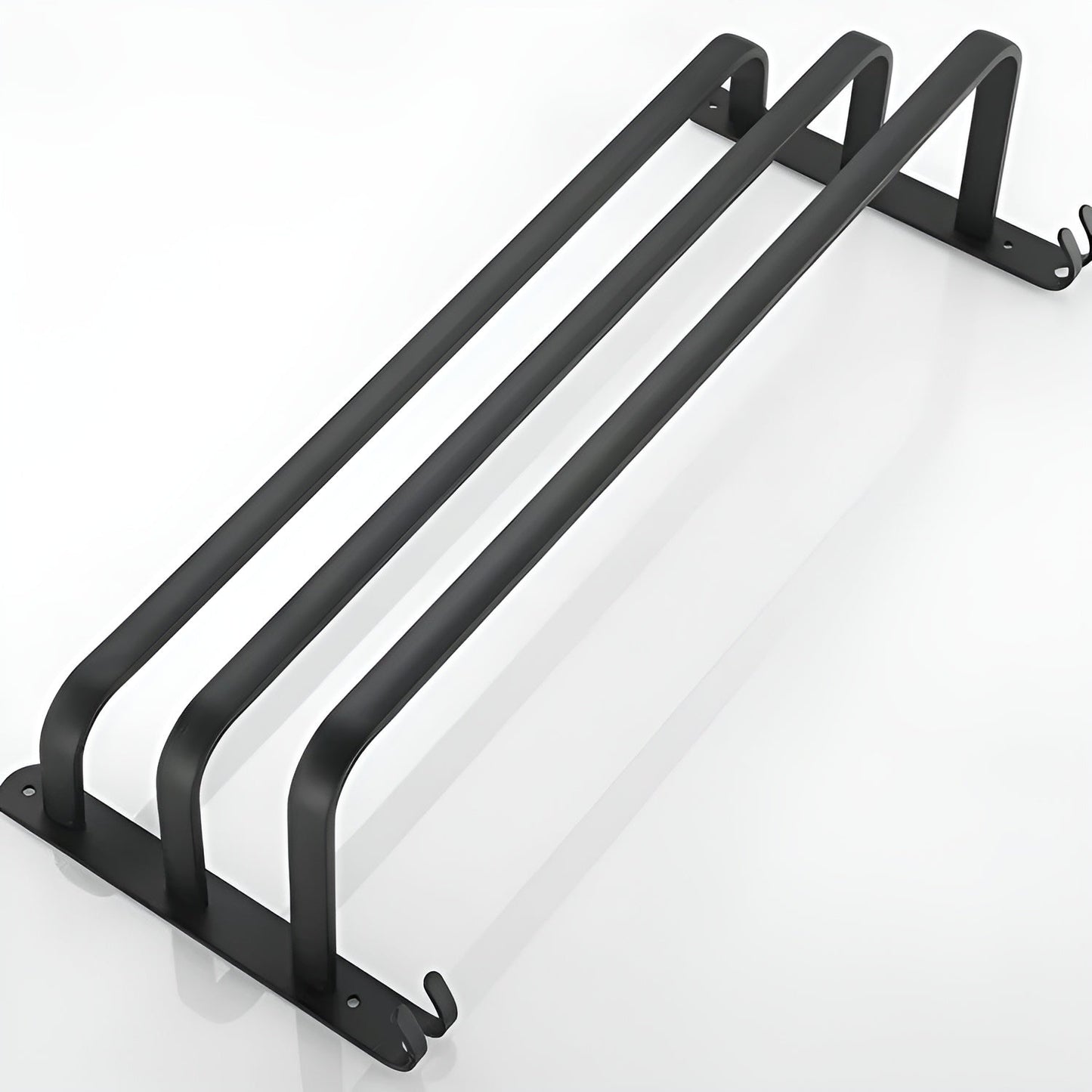 HangEase 3-lagige wandmontierte HandtuchaKarnzage – Aluminium platzsparendes Design | Karnz