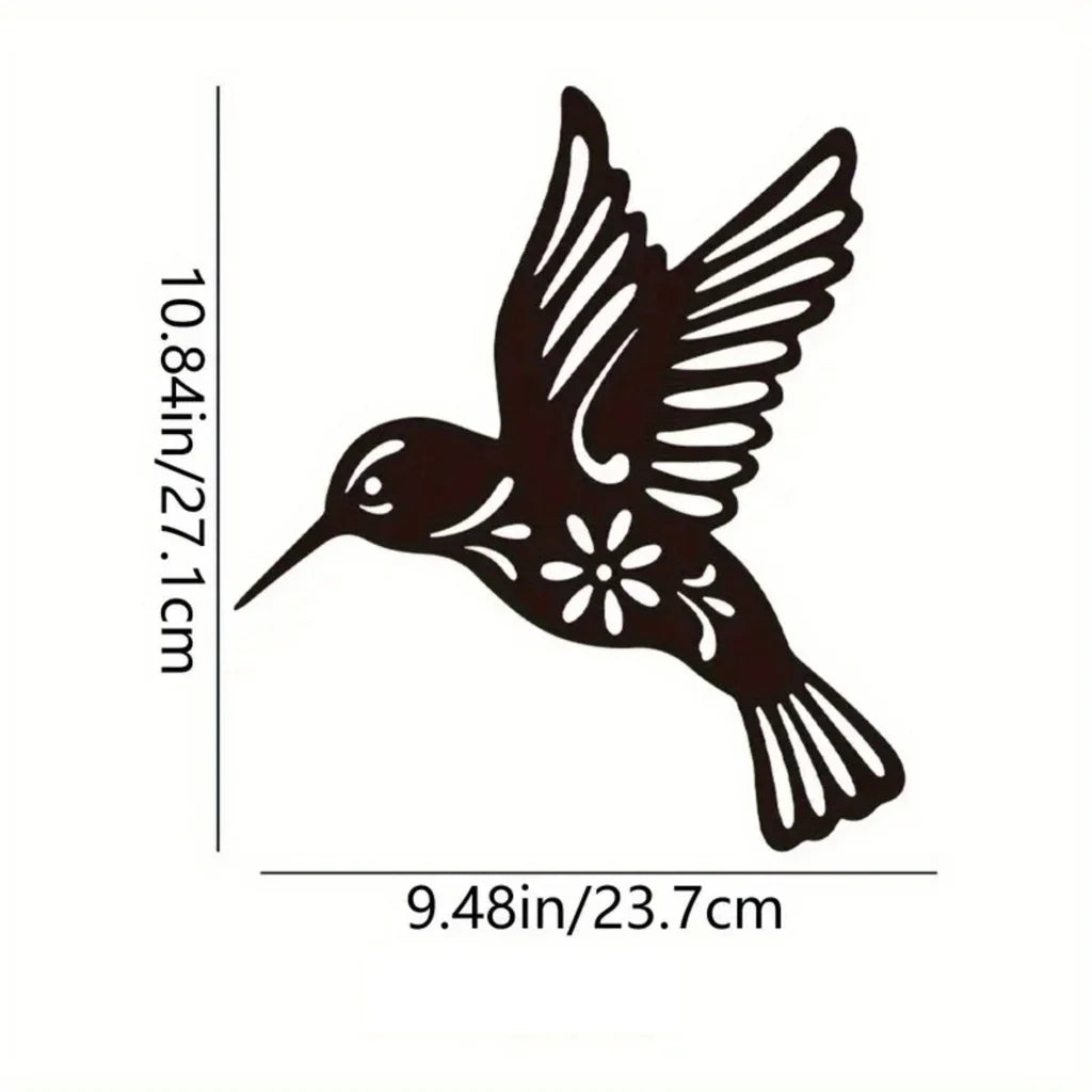 Kolibri Metall Wandkunst 3D Skulptierte Eisen Handwerk Wanddekoration für Wohnzimmer Esszimmer Garten Kreative Nordic Wohnkultur