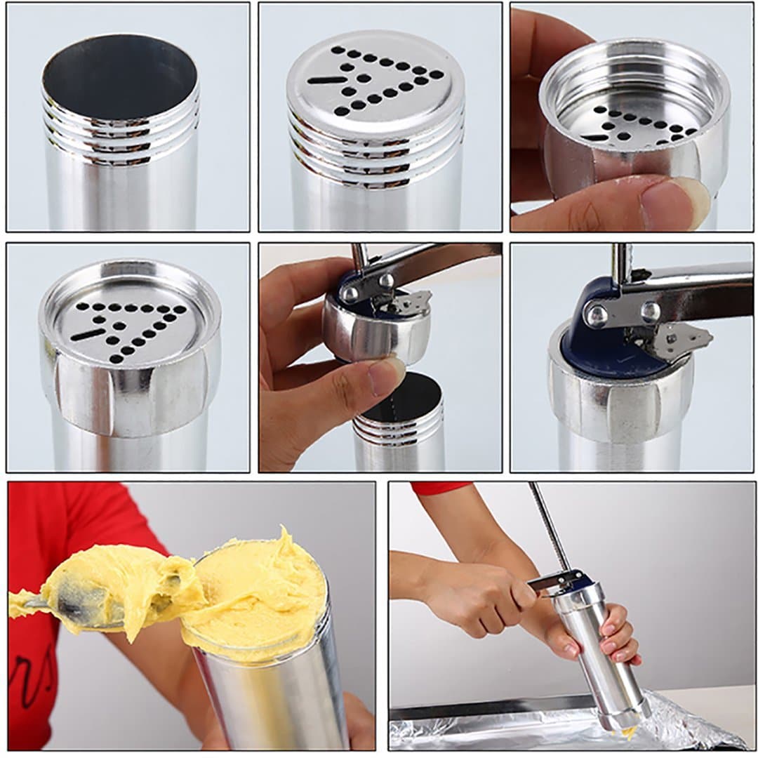 Karnz | Biscuit-Presse aus Edelstahl Keksmaker
