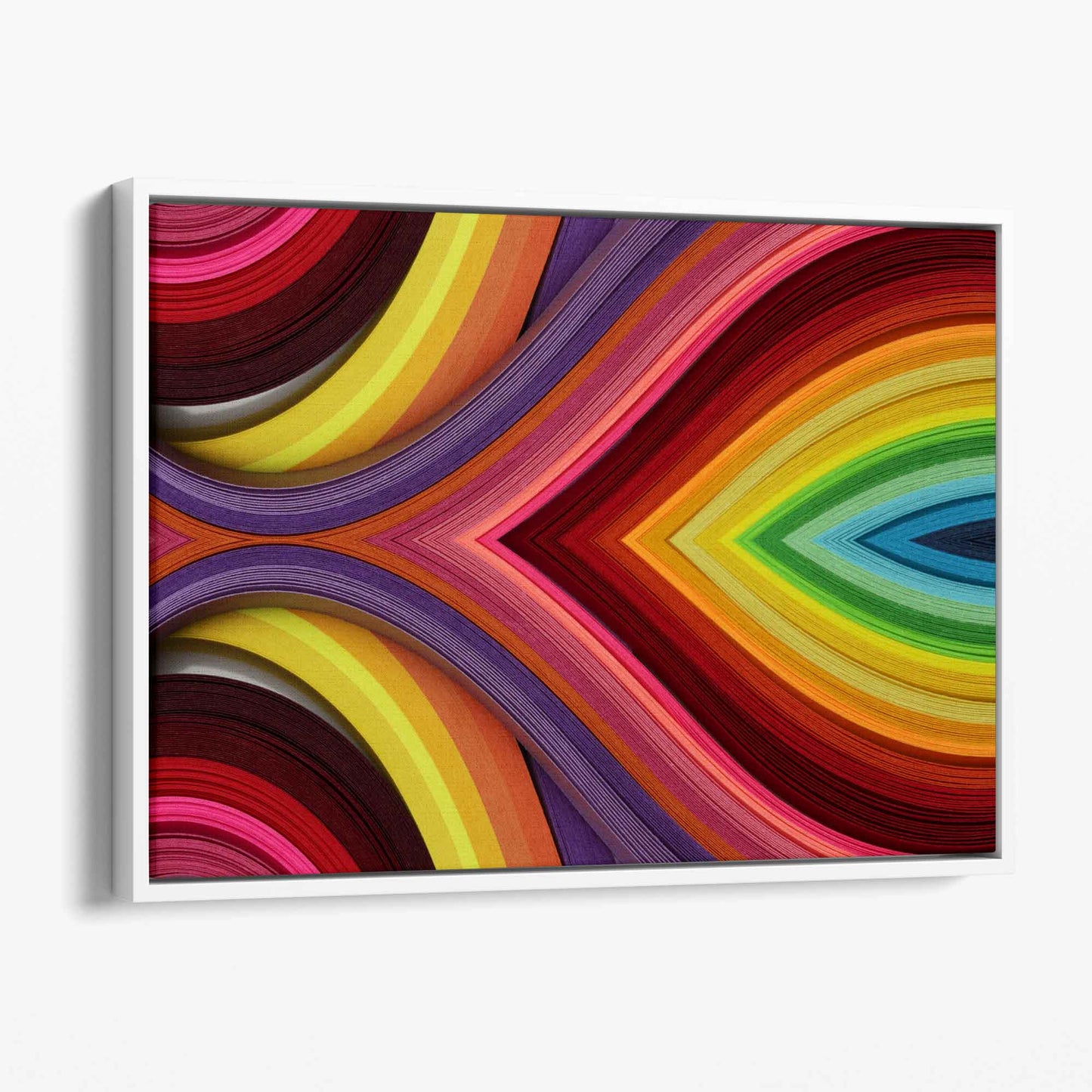 Abstrakter geometrischer Regenbogen-Wandkunst-Leinwanddruck