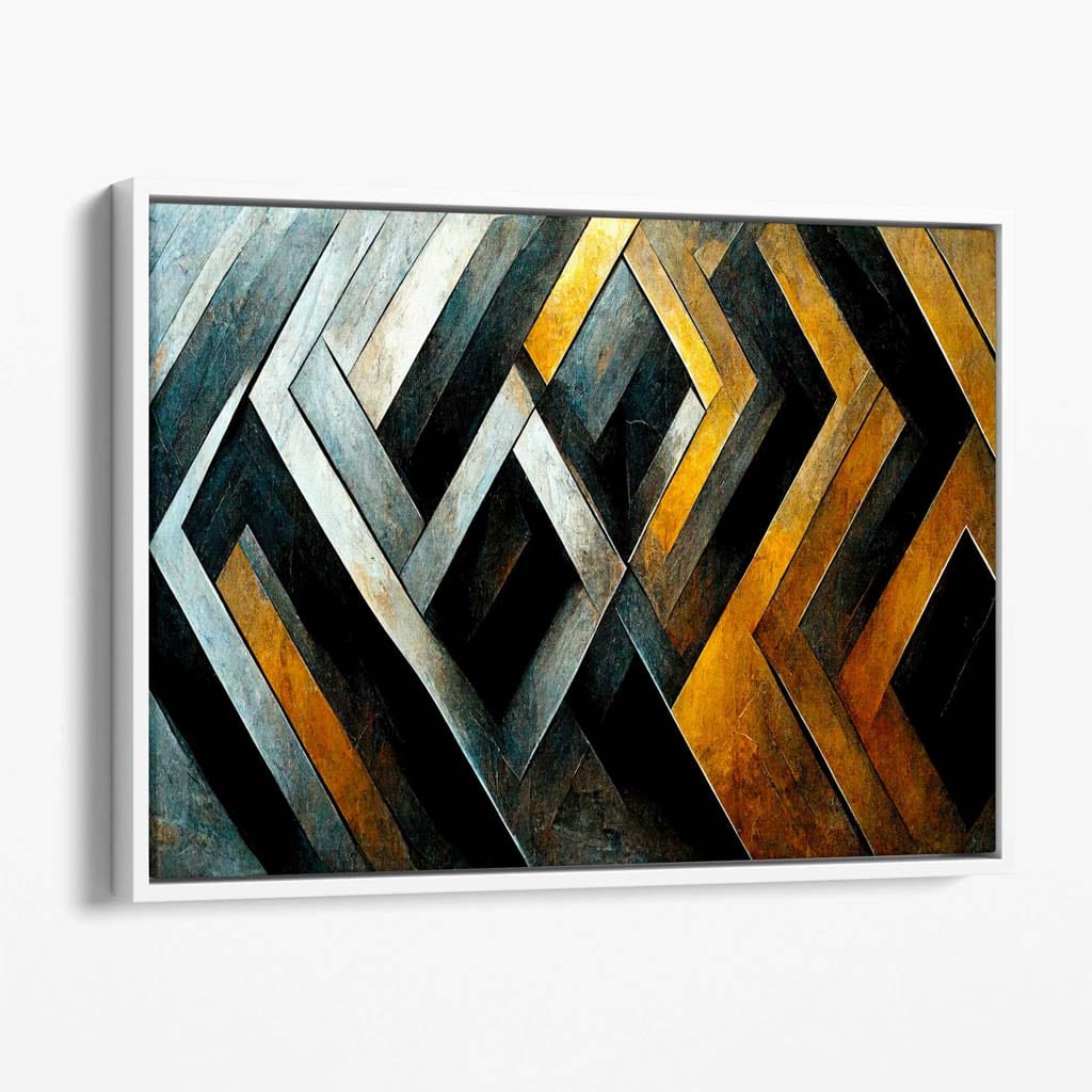 Abstrakter industrieller Mosaik-Leinwanddruck