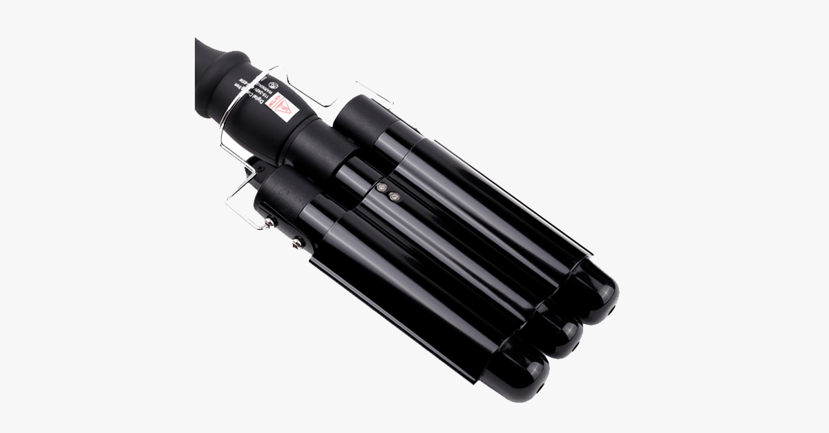 Dreifach-Lockenstab in Salonqualität, für perfekte, schnelle Locken und tiefe Wellen