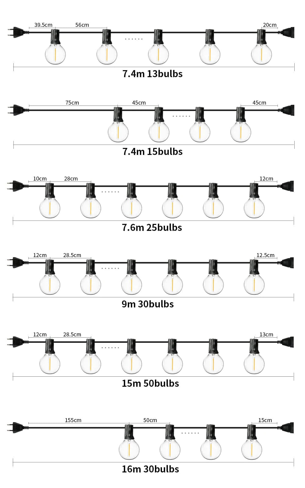 LED Ball String Lights Karnz