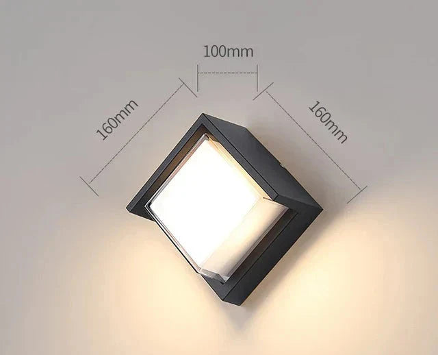 Moderne Wandleuchte für den Außenbereich – Wetterfeste LED-Außenleuchte für Terrasse & Garten | Karnz