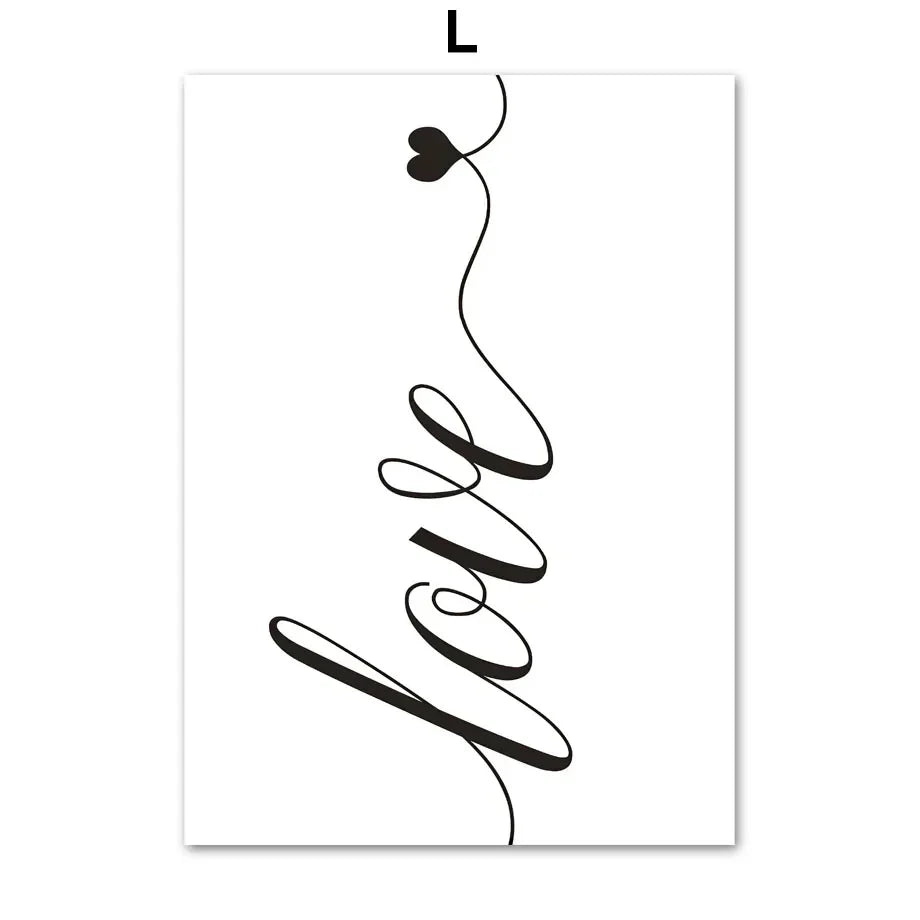 Minimalistische abstrakte Schwarz-Weiß Schönheit Figuren Kunst Linienkunst Fine Art Leinwanddrucke Bilder für Wohnzimmer Schlafzimmer Salon Kunst Dekor