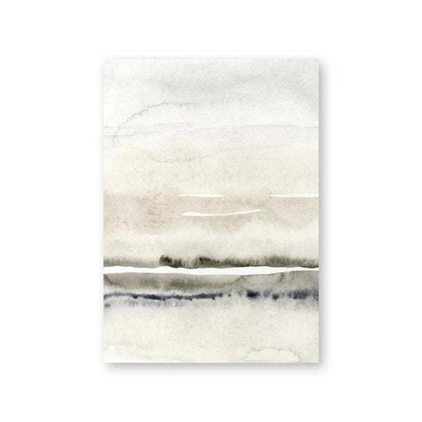 Minimalistische abstrakte Landschaft Wandkunst Fine Art Leinwanddrucke Beige Graue Bilder für modernes Wohnzimmer Schlafzimmer Esszimmer Skandinavische Wohnkultur