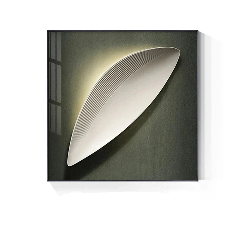 Moderne Ästhetik 3D LED-Effekt Abstrakte geometrische Wandkunst Fine Art Leinwanddrucke quadratisches Format Bilder Kunst für zeitgenössische Innenräume