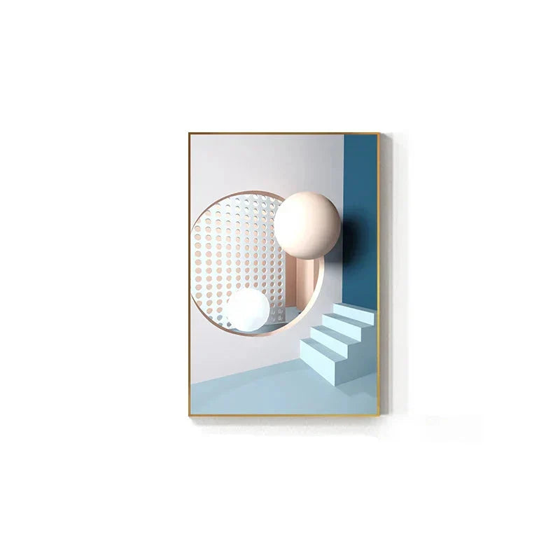 Moderne Ästhetik Fließendes 3D-Design Wandkunst Feine Kunst Leinwanddrucke Bunte abstrakte Bilder für Wohnzimmer Schlafzimmer Flur Kunst für zeitgenössische Innenräume