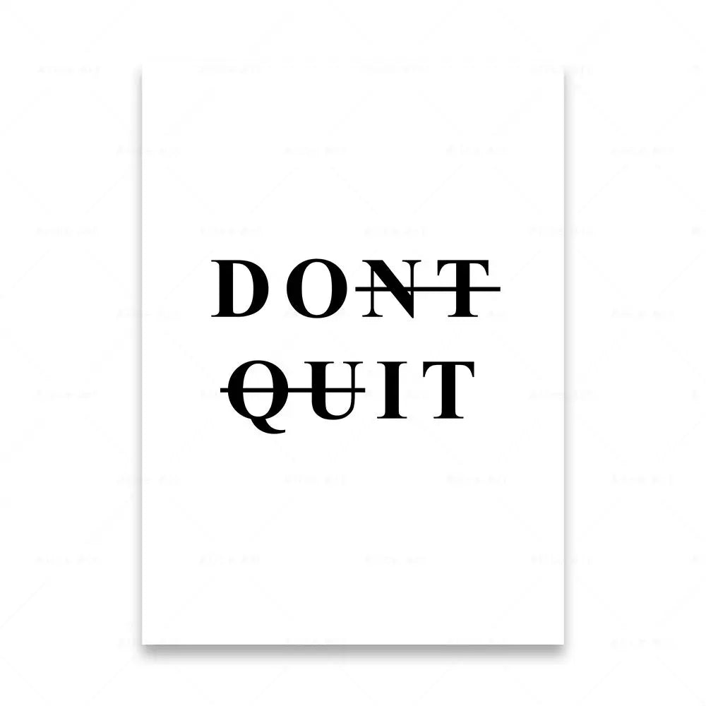 Motivationswörter Wandkunst Fein Kunst Leinwanddrucke Schwarz & Weiß Inspirierende Zitate Poster Für Wohnzimmer Schlafzimmer Arbeitszimmer Kunstdekoration