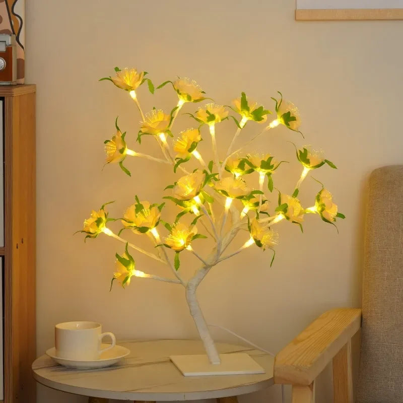 LED Baum Tischlampe – Romantische Deko Leuchte, Warmes Licht, Perfekt für Wohnzimmer und Schlafzimmer | Karnz