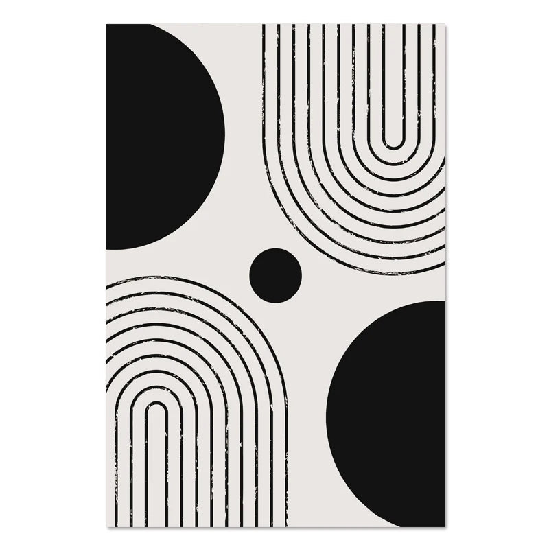 Nordic Minimalist Geometrische Abstrakte Wandkunst Fein Kunst Leinwand Drucke Beige Schwarz Abstrakte Bilder Für Moderne Wohnung Dekor