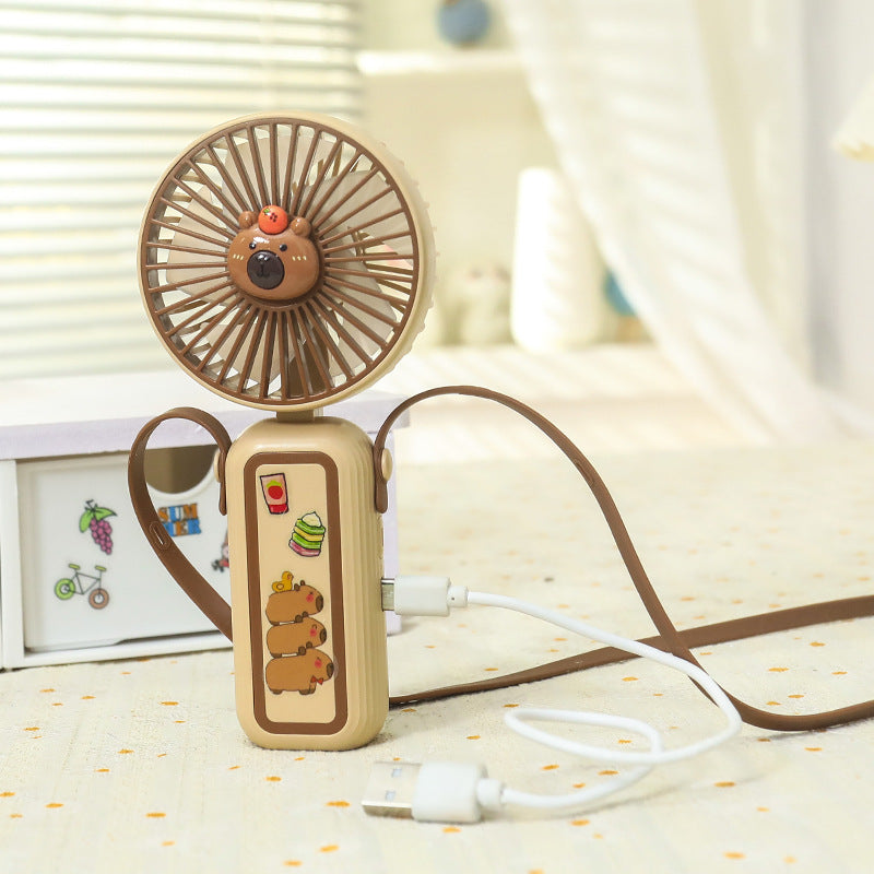 Damen Tragbarer Mini-Handventilator mit süßem Tiermotiv Karnz