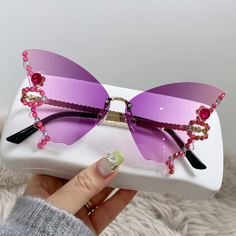 Damen extravagant designte Sonnenbrille Karnz