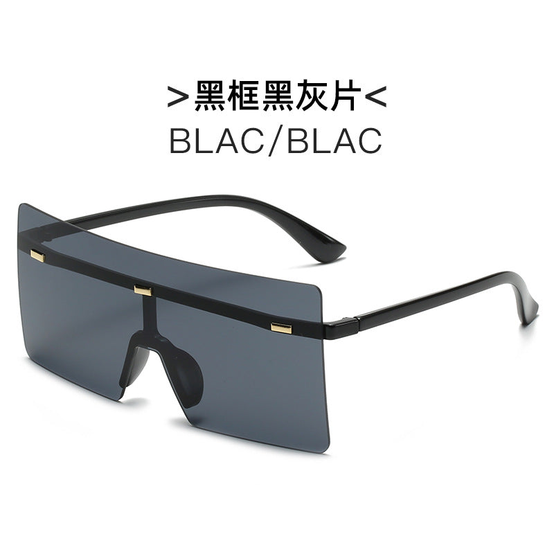 Damen futuristische Oversized-Sonnenbrille Karnz