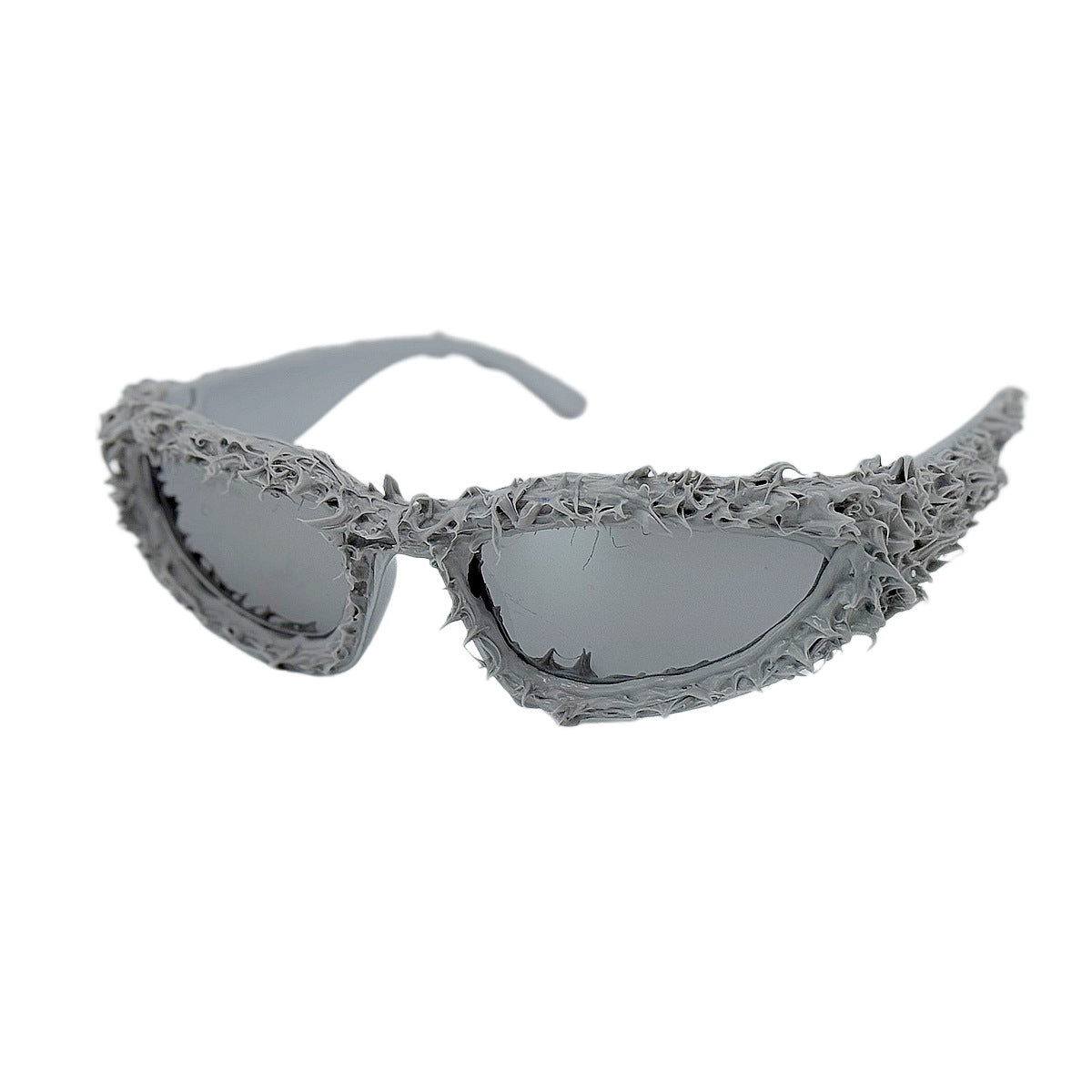 Damen Sportliche Sonnenbrille mit innovativem, kunstvollem Rahmen Karnz