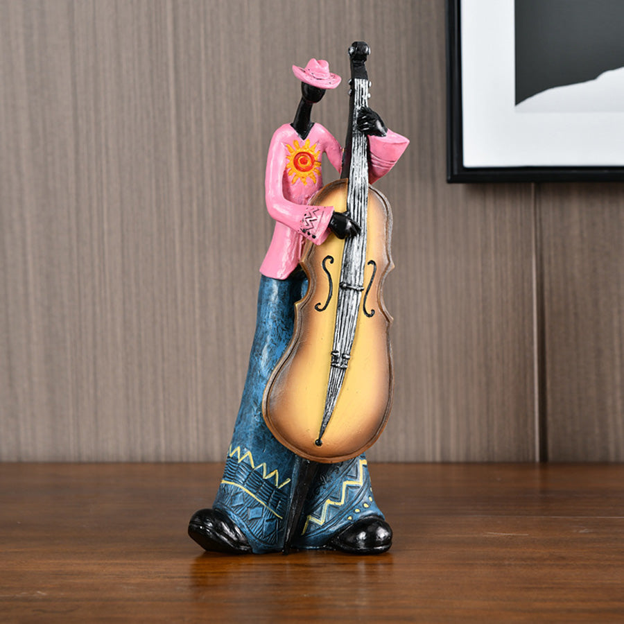 Harz Jazz Band Figurine - Vintage Musik Dekor Statue | Karnz