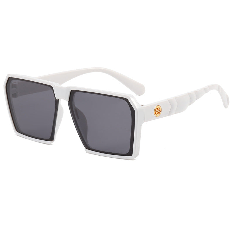 Damen Stylische quadratische Sonnenbrille mit kontrastierenden Gläsern Karnz