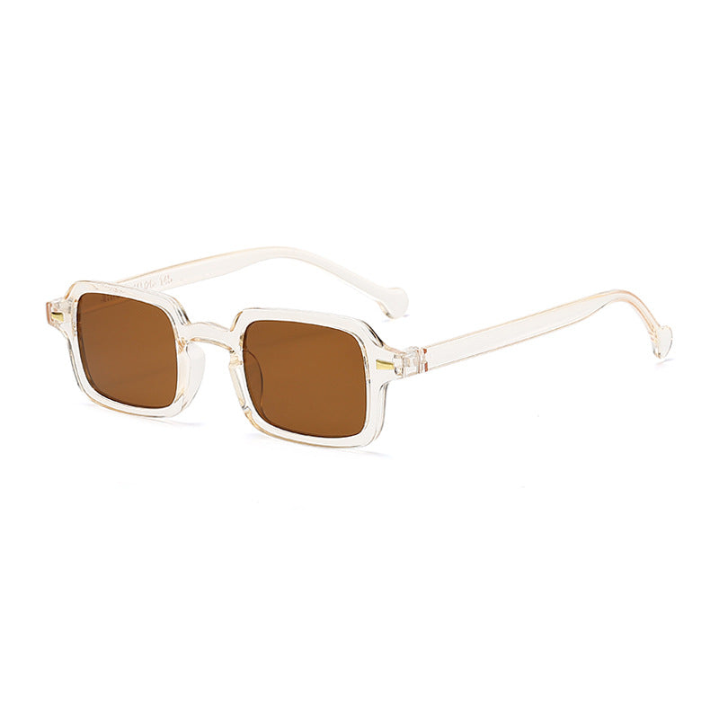 Damen geometrische Sonnenbrille mit trendigem Animal-Print Karnz