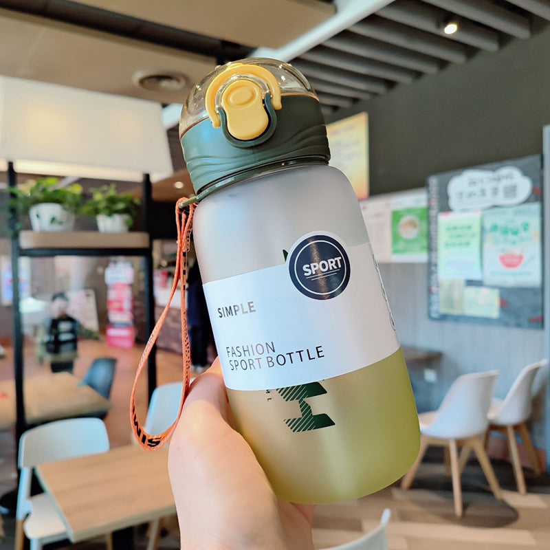 Damen Stylische Wasserflasche mit Tragelasche Karnz
