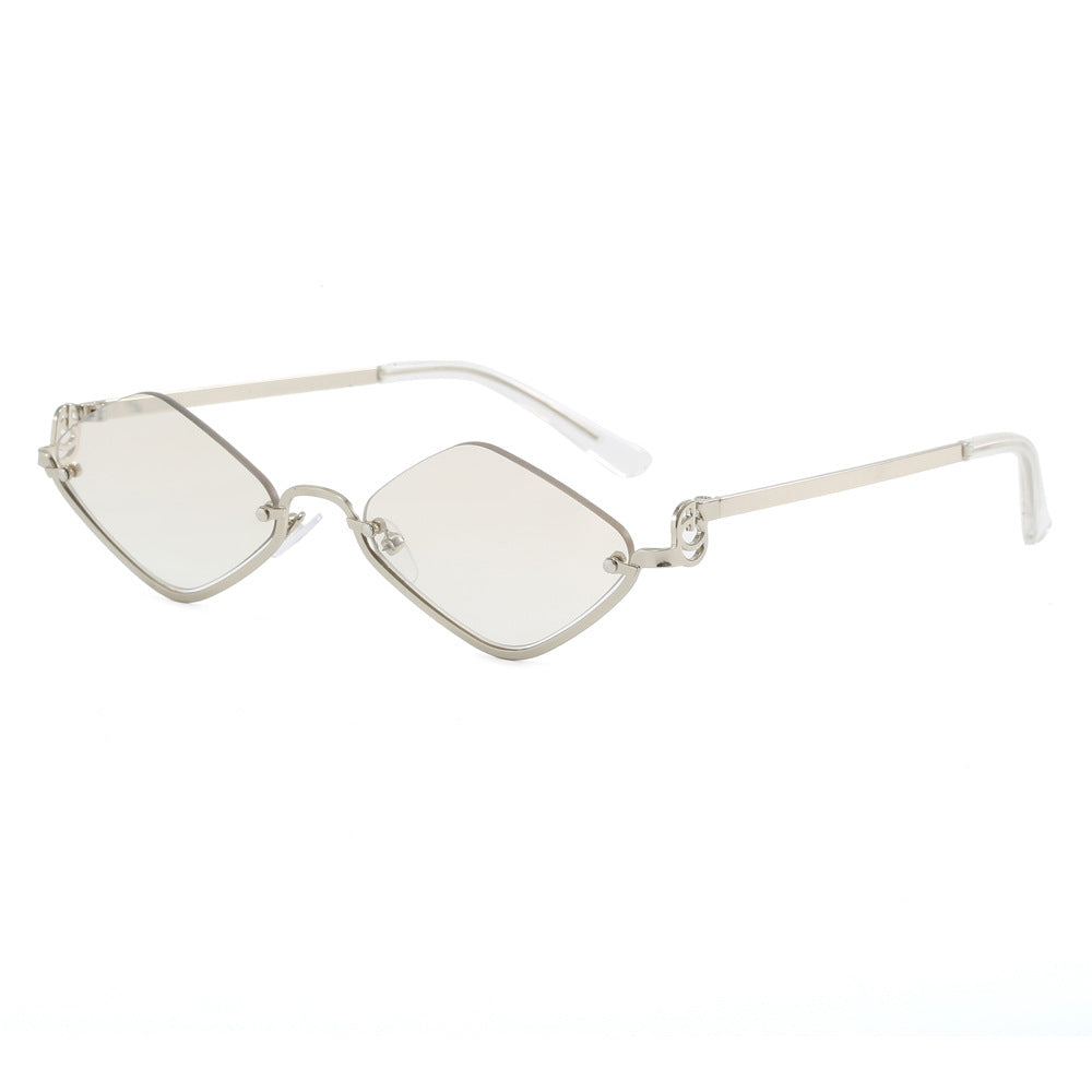 Damen modische quadratische Sonnenbrille mit luxuriösem Metallrahmen Karnz