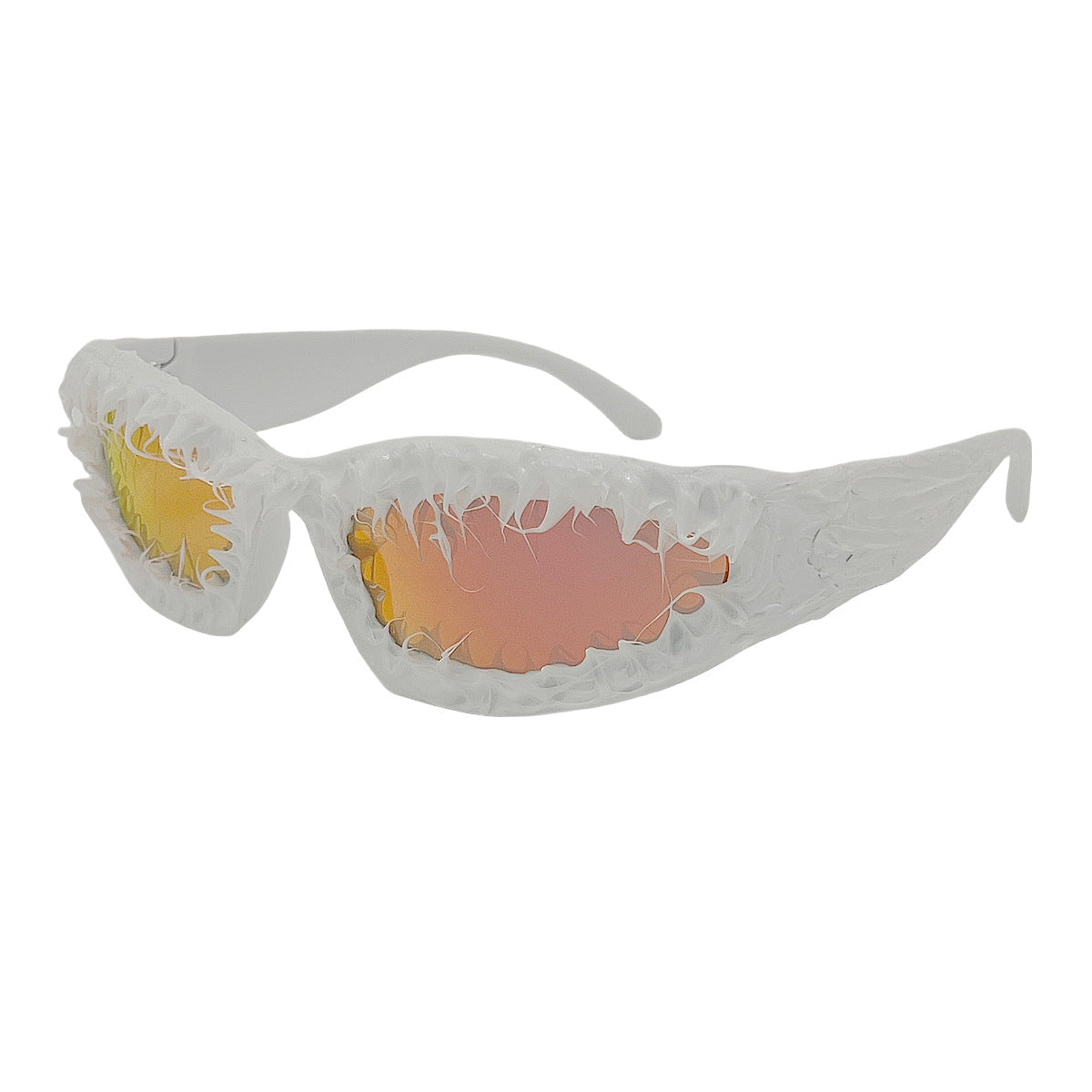 Damen einzigartige Sportsonnenbrille im futuristischen Design Karnz