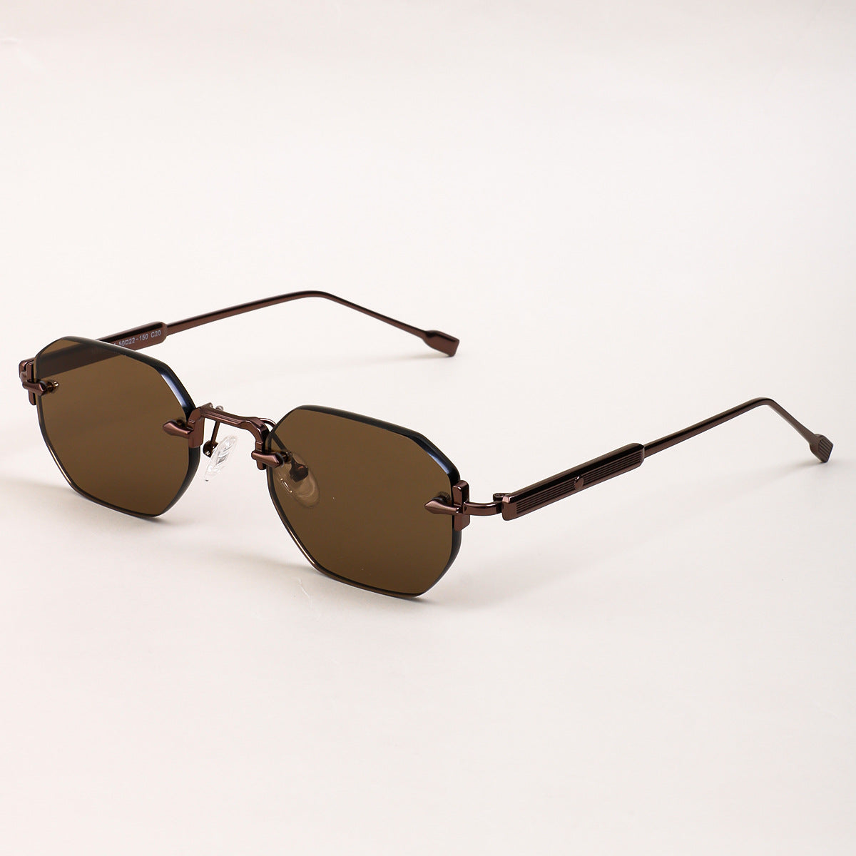 Damen Sonnenbrille mit elegantem achteckigen Rahmen und komfortablen Nasenpads Karnz