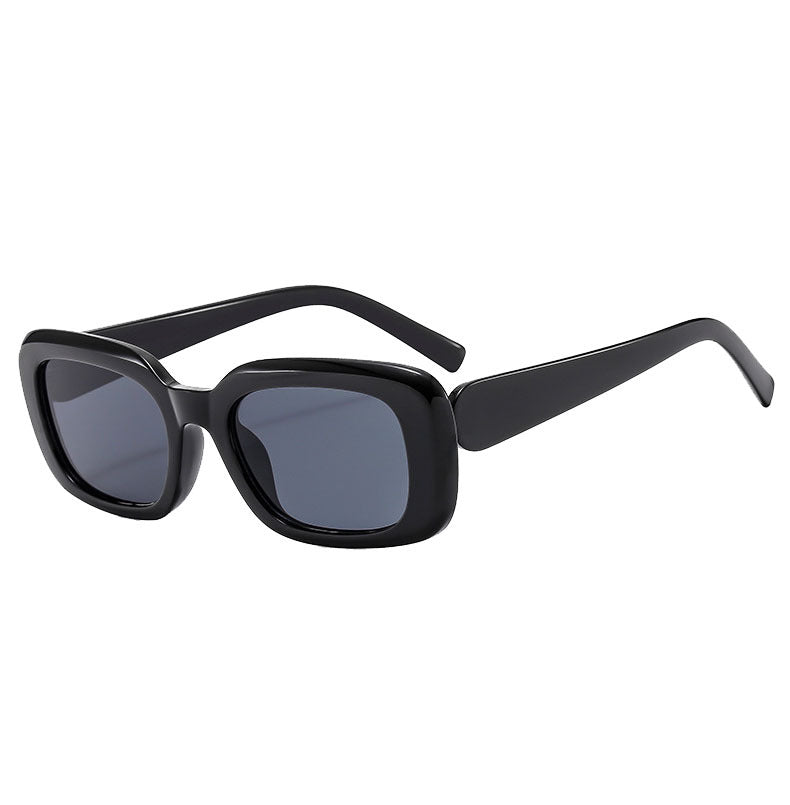 Damen Modische quadratische Sonnenbrille mit breitem Rahmen und UV-Schutz Karnz