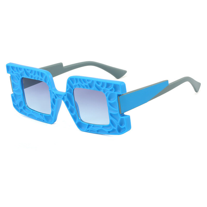 Damen auffällige Sonnenbrille mit strukturiertem Rahmen Karnz