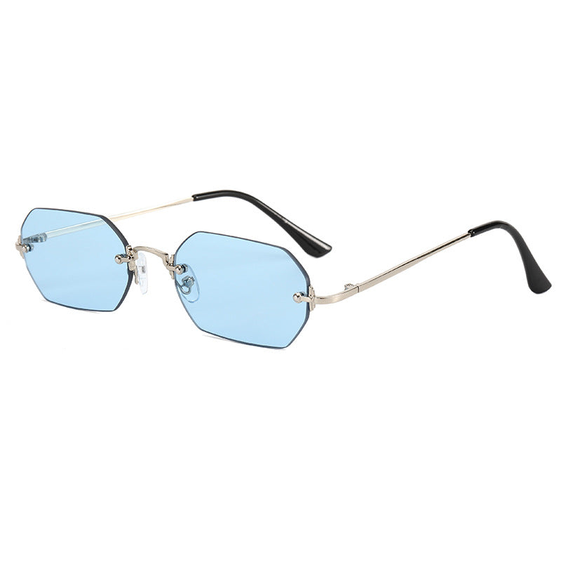 Damen modische achtkantige Sonnenbrille mit elegantem Metallrahmen Karnz