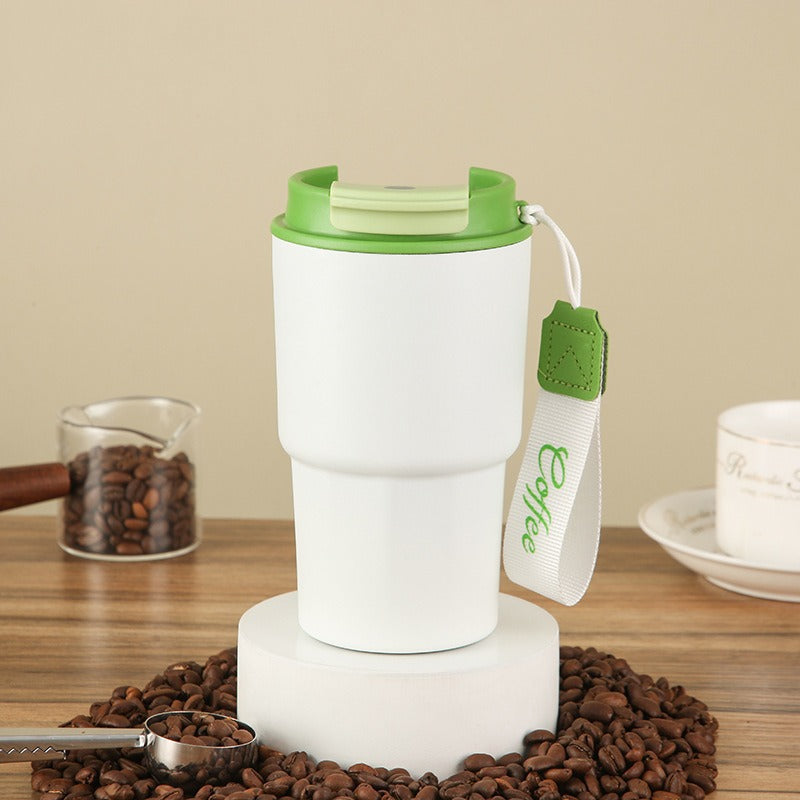 Damen hochwertiger Kaffeebecher mit Silikonverschluss Karnz
