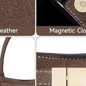 Damen Elegante Handtasche aus weichem Wildleder mit abnehmbarem Schulterriemen Karnz