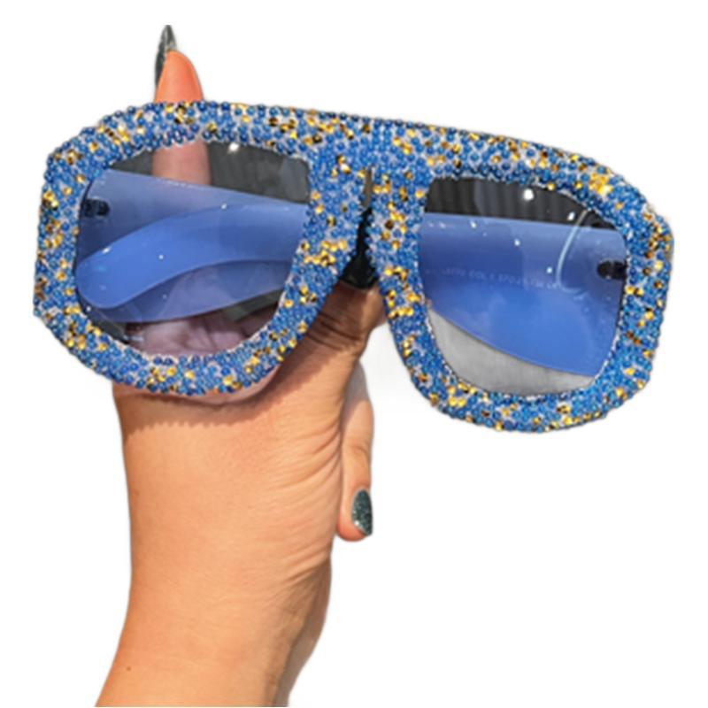 Damen Sonnenbrille mit funkelndem Kristallrahmen Karnz 1780939119