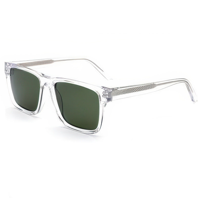 Damen modische Sonnenbrille mit klarem Kunststoffrahmen und multifunktionalen Gläsern Karnz