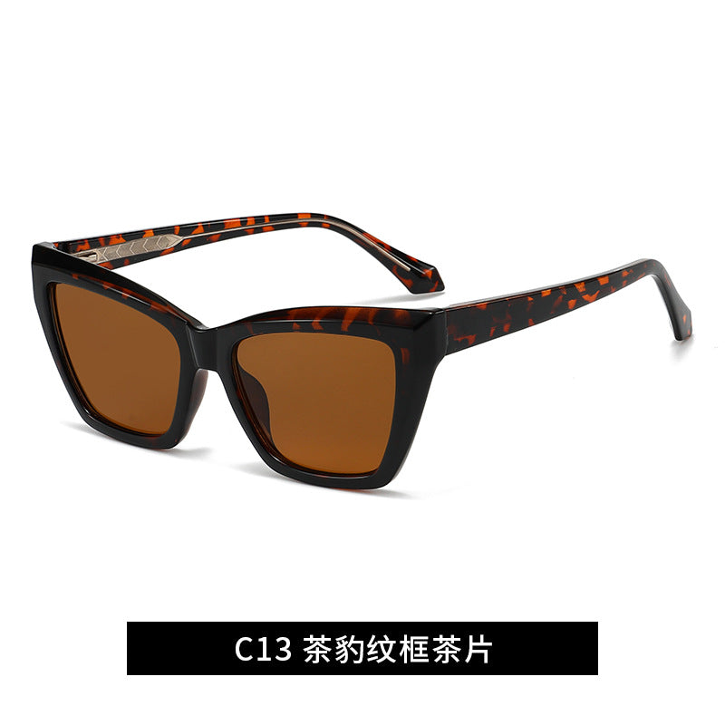 Damen trendige Oversized-Sonnenbrille Karnz