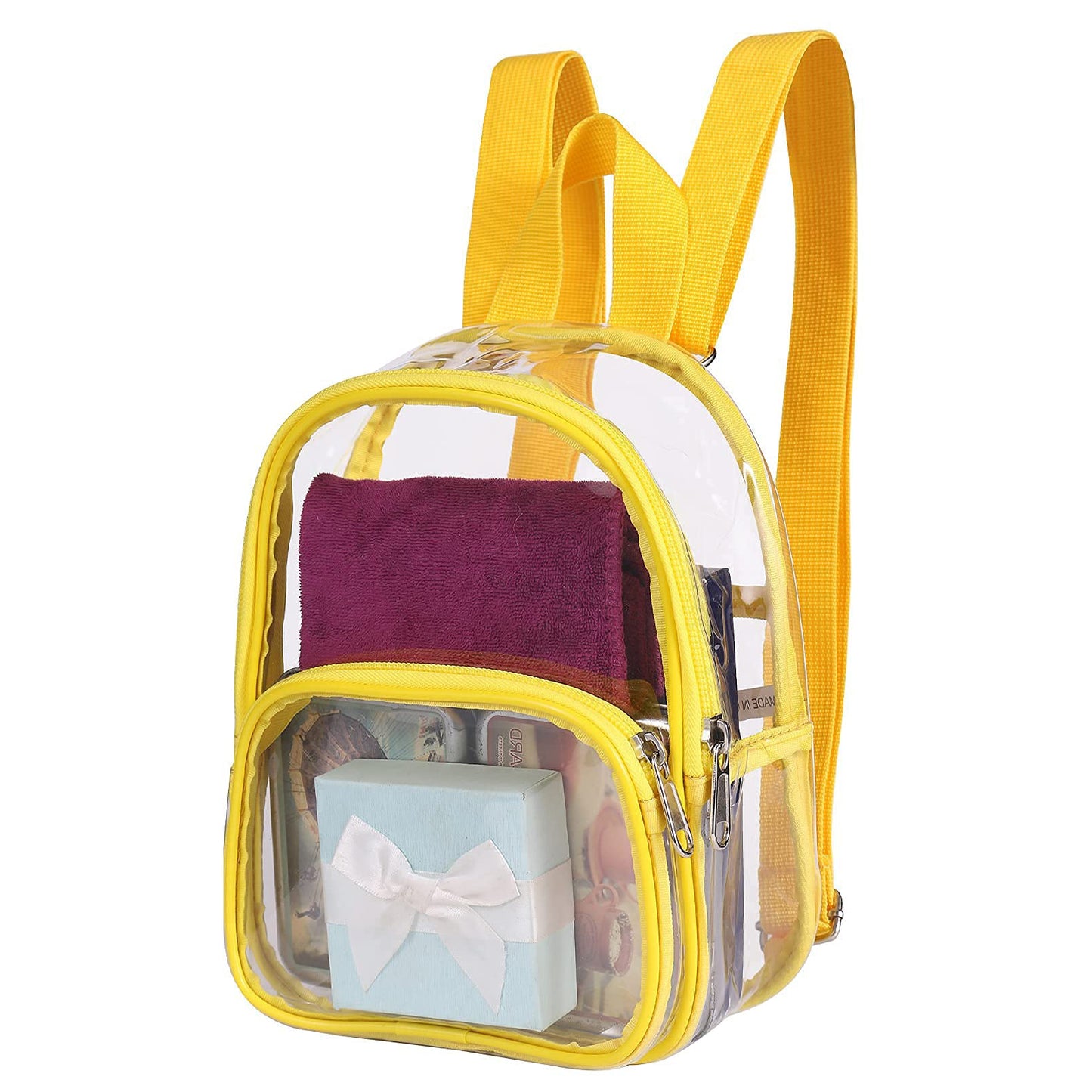 Unisex durchsichtiger Rucksack mit mehreren Fächern Karnz