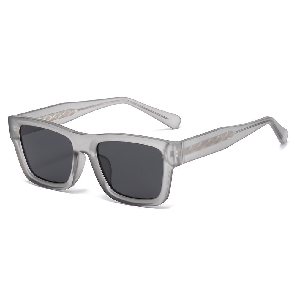 Damen Sonnenbrille im urbanen, kantigen Design mit metallischen Akzenten Karnz