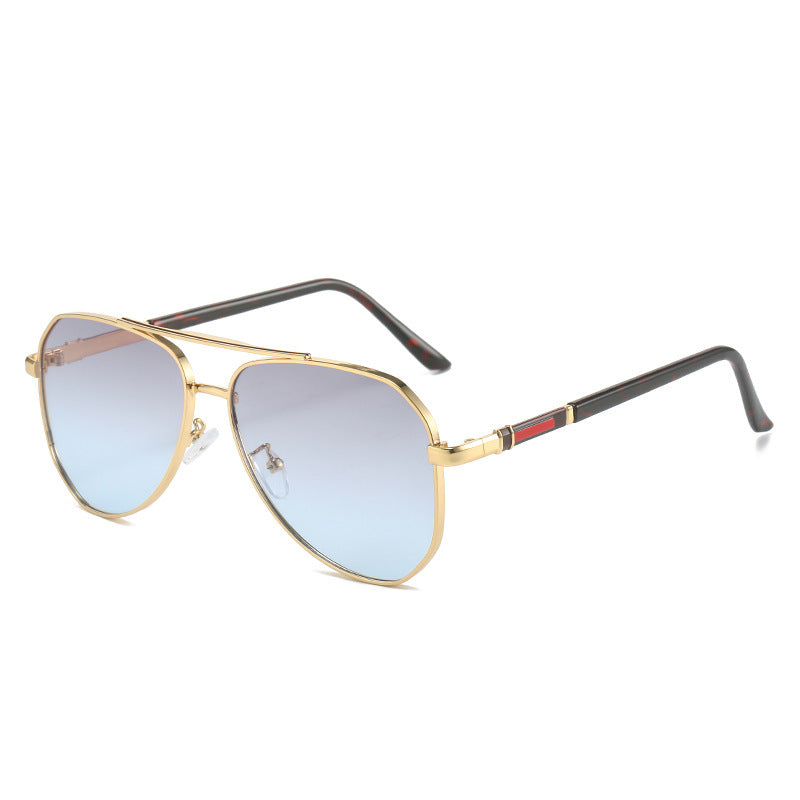 Damen Designer-Sonnenbrille mit ovalem Rahmen und luxuriösen Akzenten Karnz