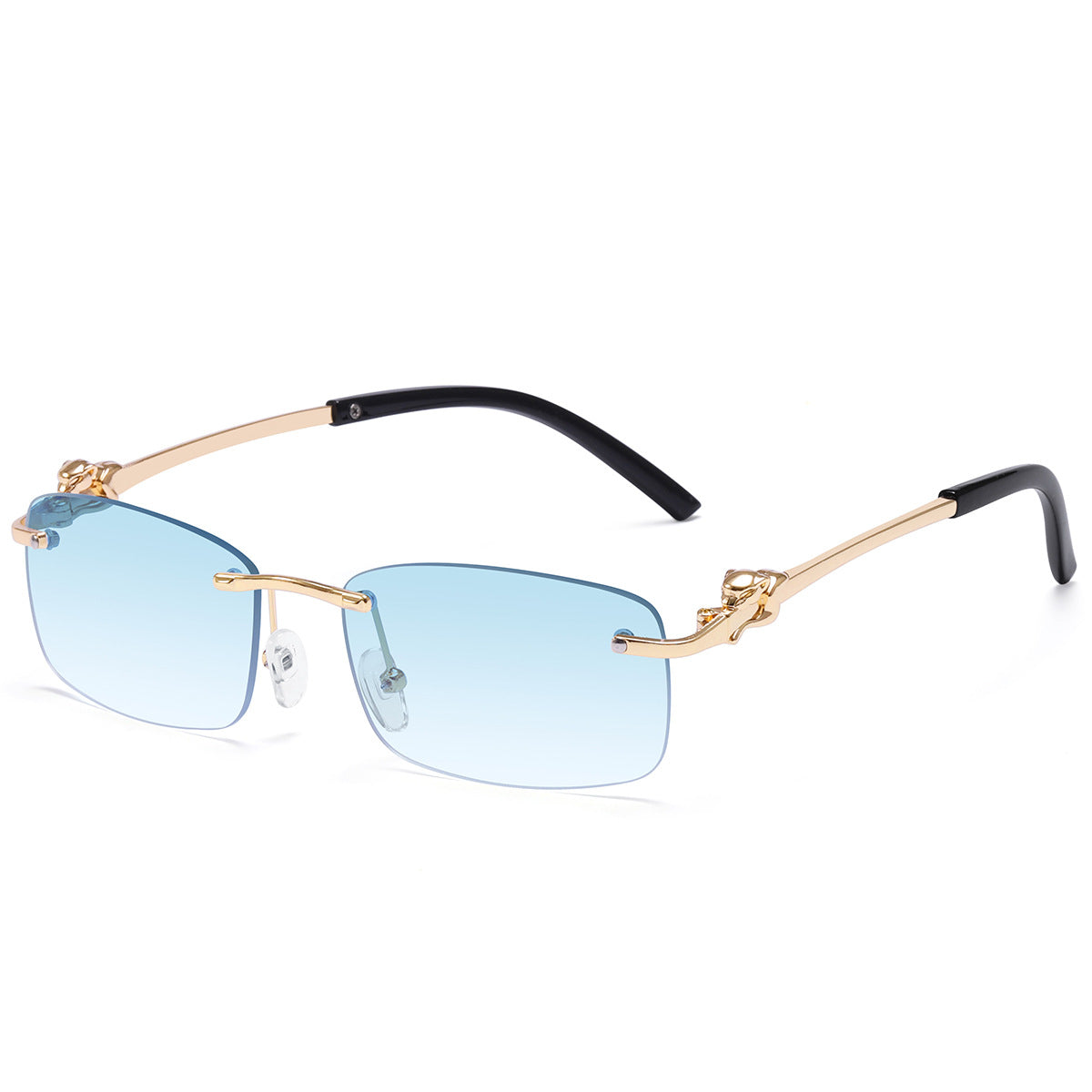 Damen elegante Sonnenbrille mit aufwendig gestaltetem Metallrahmen Karnz