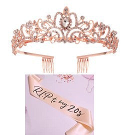 Damen glamouröse Tiara mit elegantem Design und stabilen Haarkämmen Karnz