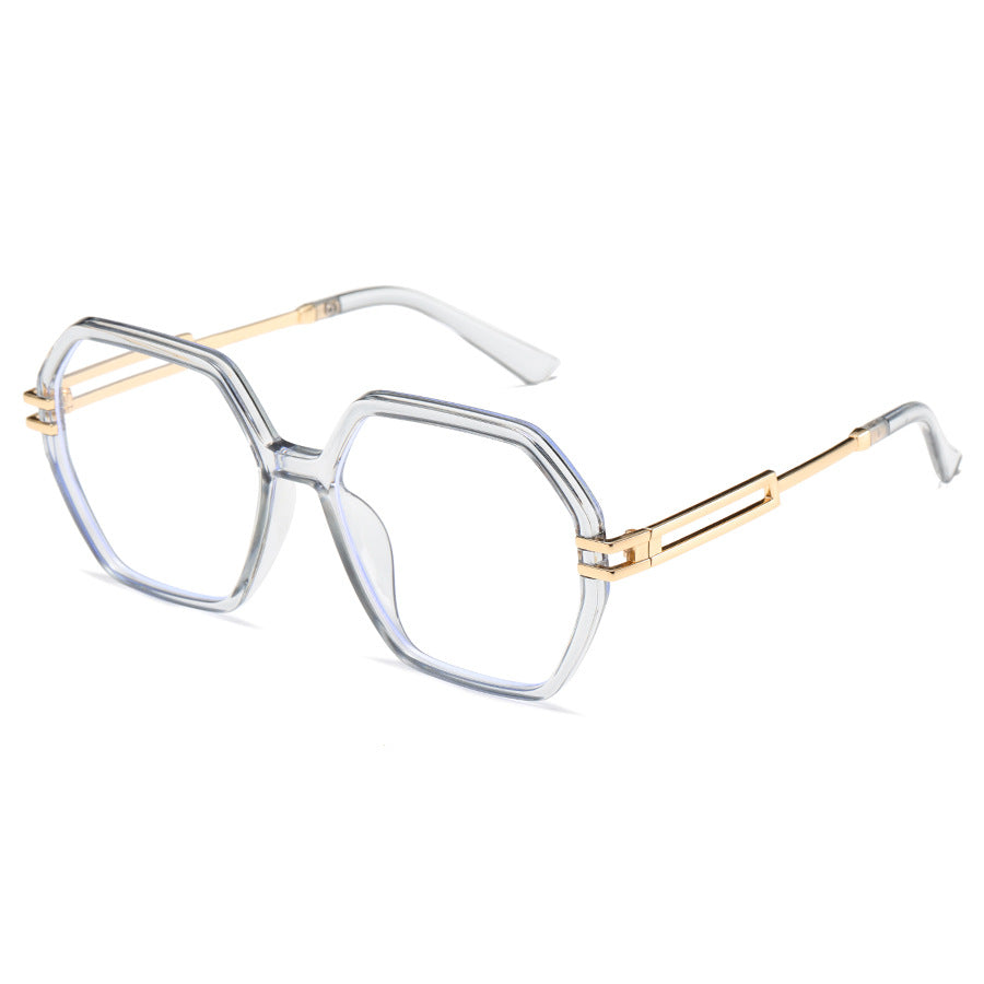 Damen modische Sonnenbrille im avantgardistischen Hexagon-Design Karnz