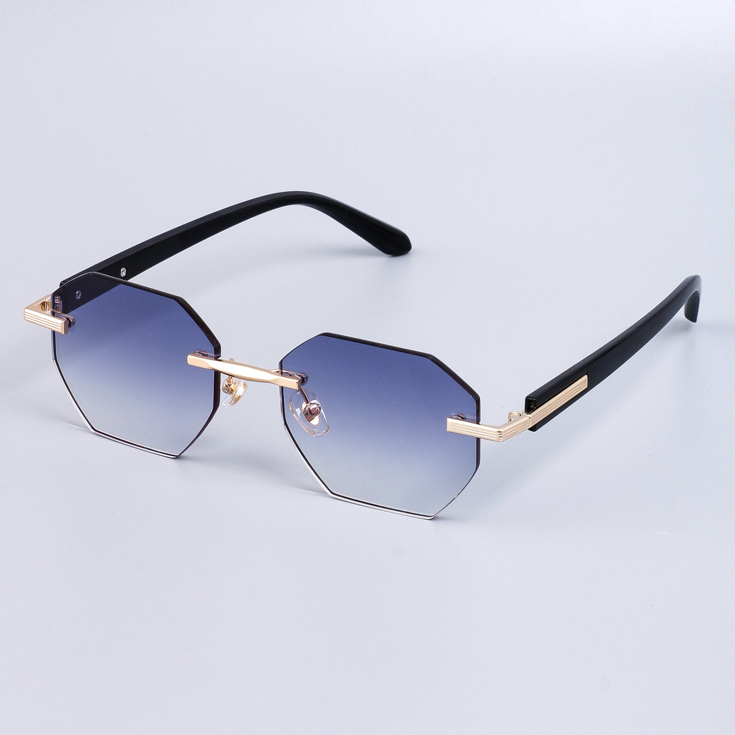 Damen stilvolle Sonnenbrille im modischen Achtkant-Design mit hochwertigem Rahmen Karnz