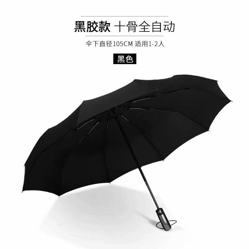 Damen Automatischer Regenschirm mit erweitertem Sonnenschutz und robustem Gestell Karnz