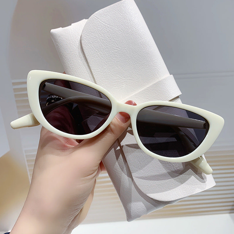 Damen Cat-Eye Sonnenbrille mit elegantem, rahmenlosem Design Karnz