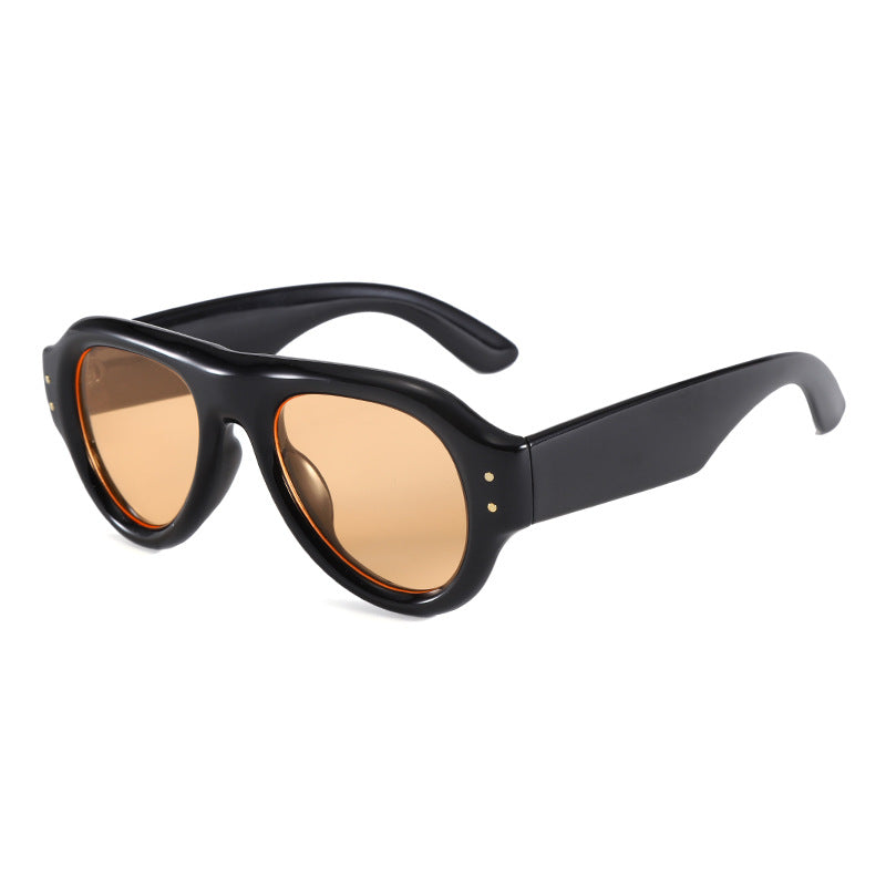 Damen ausgefallene Sonnenbrille im Retro-Stil Karnz